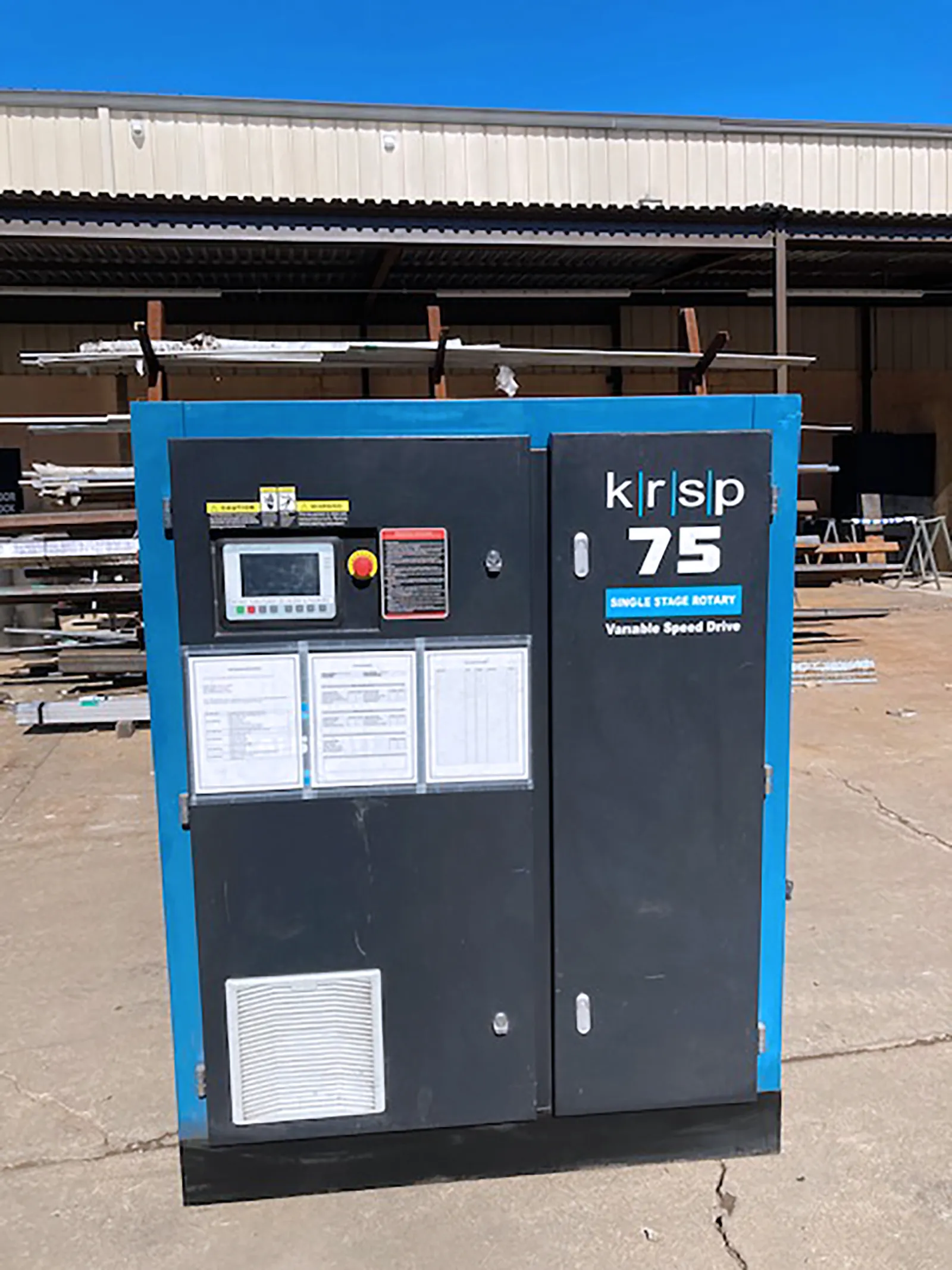 364 cfm, 125 psi, Kaishan #KRSP-75-125VSD, 75 HP, MAM-6090 digital smart Control panel, 2020 - Image 1