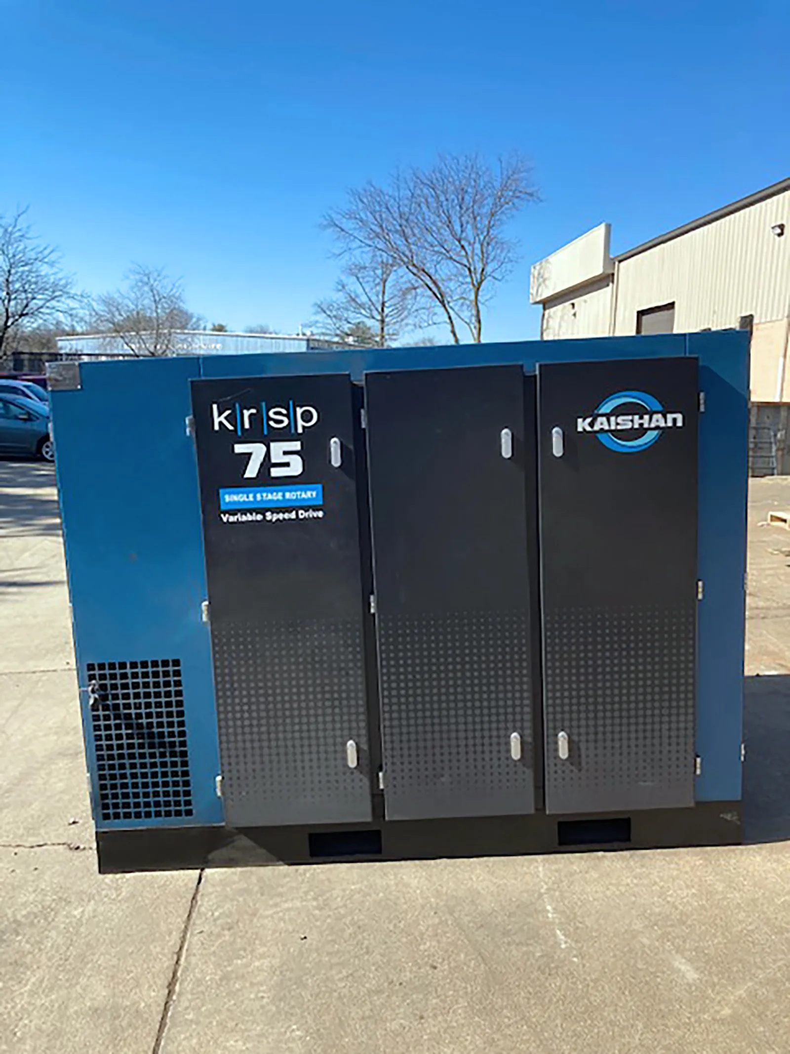 364 cfm, 125 psi, Kaishan #KRSP-75-125VSD, 75 HP, MAM-6090 digital smart Control panel, 2020 - Image 4