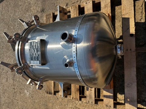 15 gallon Feldmeier, Stainless steel tank, single wall, 50 psi, 16" dia. x 18" straight side, 1994 - Image 3
