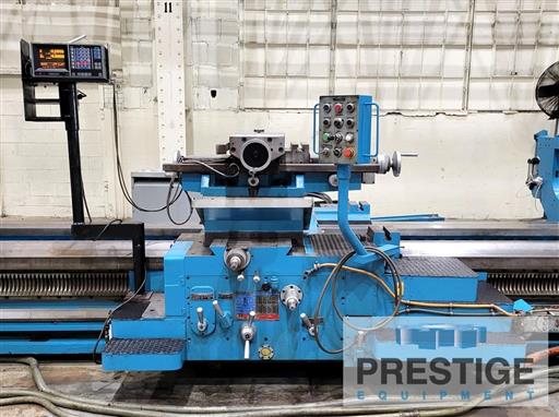 63" x 236" Poreba #TCG-160/6M, lathe, independent 4-jaw 51" chuck, AccuRite Trunvision digital read out - Image 4