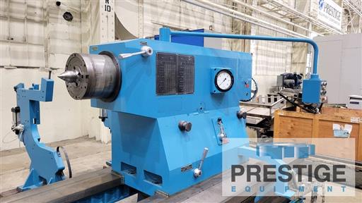 63" x 236" Poreba #TCG-160/6M, lathe, independent 4-jaw 51" chuck, AccuRite Trunvision digital read out - Image 8