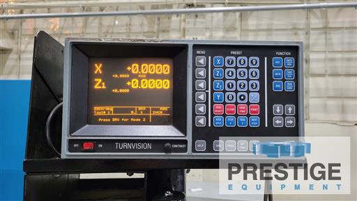 63" x 236" Poreba #TCG-160/6M, lathe, independent 4-jaw 51" chuck, AccuRite Trunvision digital read out - Image 9