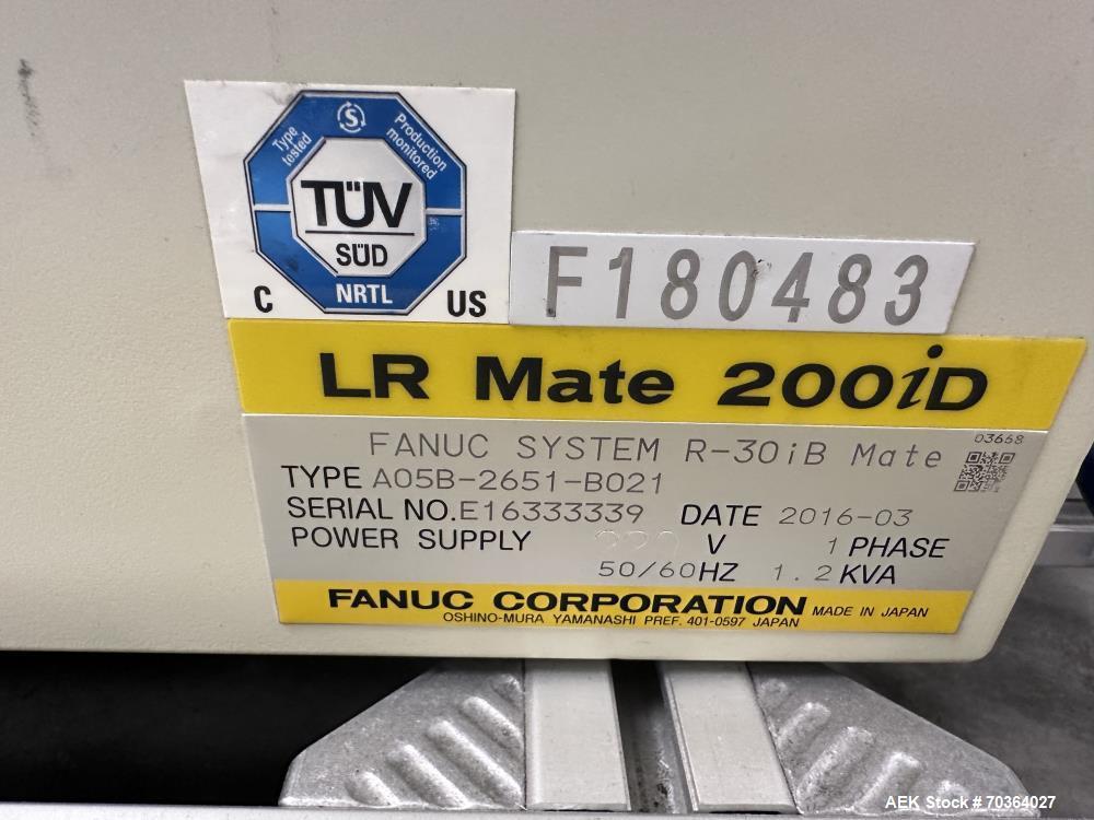 Alloyd #4SC6X9, Blister Sealing System, 4 station rotary, Fanuc LR-MATE-200iB Robot Feeder, CTM Labeler, 2009 - Image 4