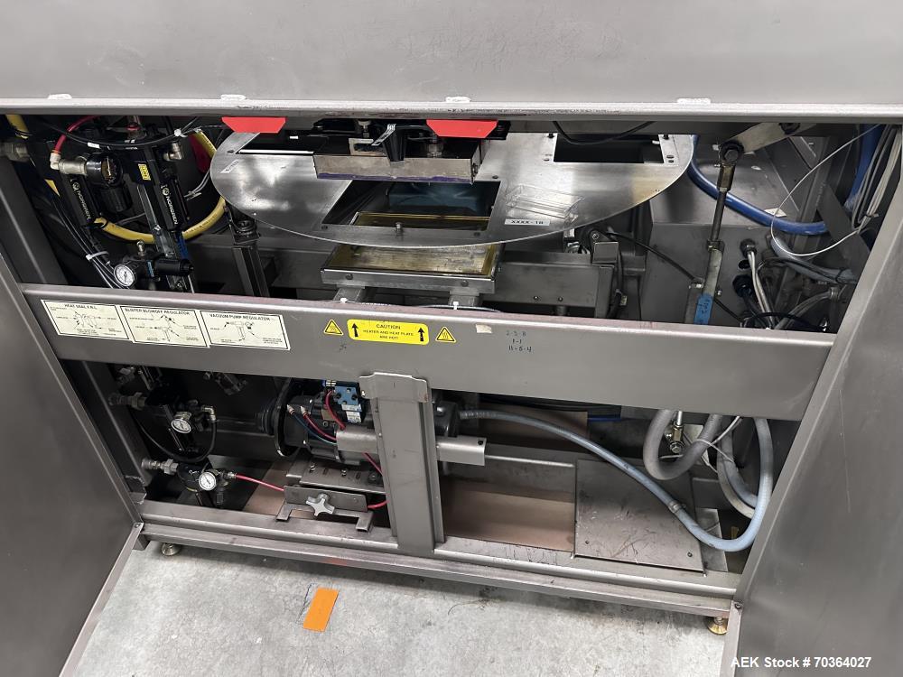 Alloyd #4SC6X9, Blister Sealing System, 4 station rotary, Fanuc LR-MATE-200iB Robot Feeder, CTM Labeler, 2009 - Image 8