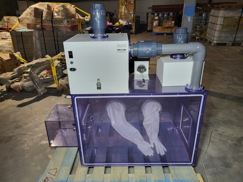 Semi-custom laboratory glove box, certified to: IEST-RP-CC-006.3, new surplus - Image 7