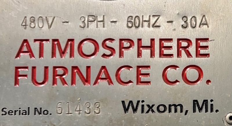 36" width x 36" H x 48" D AFC Holcroft #36-48-36, temper furnace, 1400&deg;F - Image 10