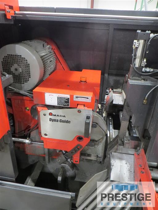 Amada #CMII75DG, carbide high speed circular saw, CNC controlled, Dyna Guide cutting head, coolant system - Image 6
