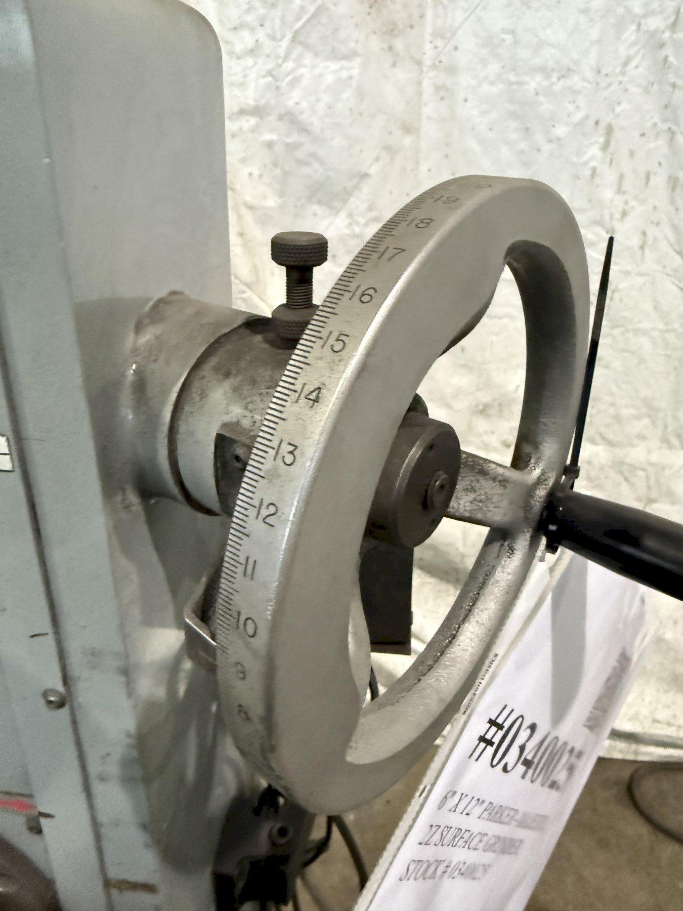 6" x 12" Parker Majestic #2Z, surface grinder, 7" x 5/8" x 1-1/4" wheel, 3600 RPM, 2 HP, 1999 - Image 6