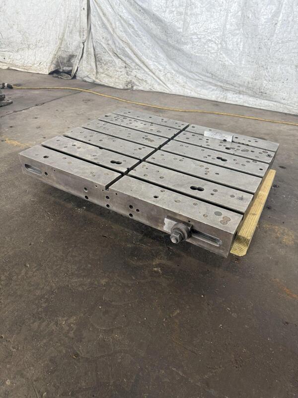 36" L x 29-1/2" width Devlieg, bolster plates, 5.5" centers, 5 t-slots - Image 1