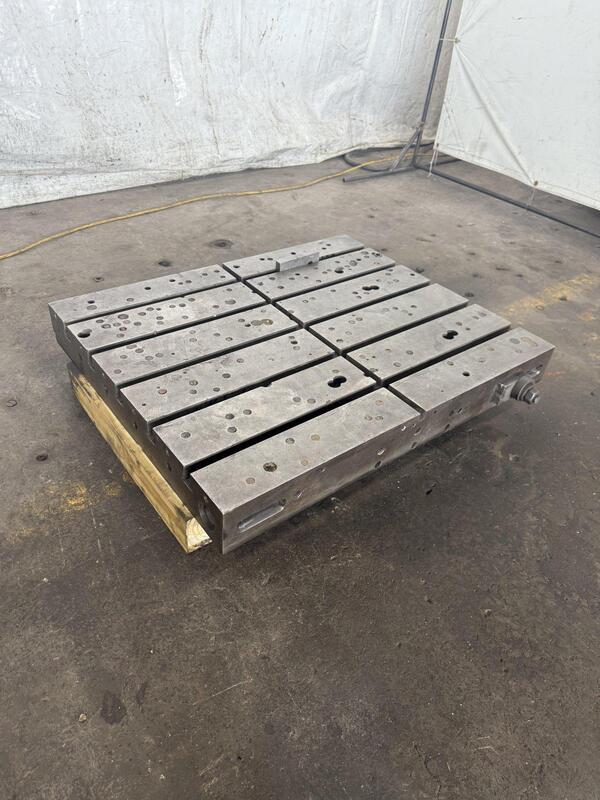 36" L x 29-1/2" width Devlieg, bolster plates, 5.5" centers, 5 t-slots - Image 2
