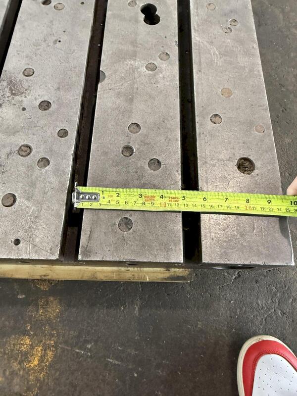 36" L x 29-1/2" width Devlieg, bolster plates, 5.5" centers, 5 t-slots - Image 6