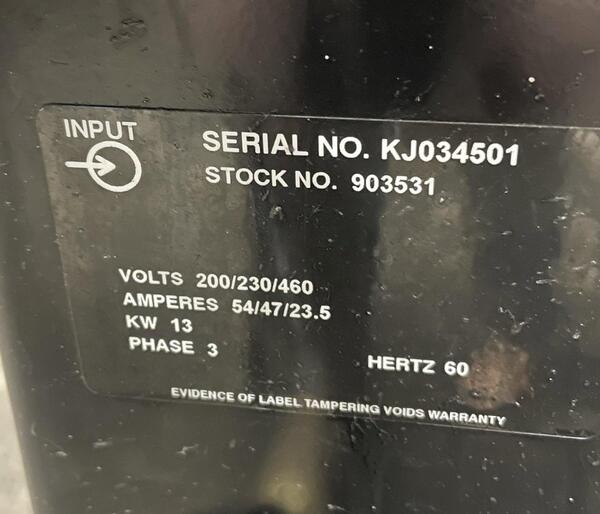 Miller #Millermatic-300, CV/DC mig welder, 300 amps., 200/230/460 V., 3-phase, 1998 - Image 6