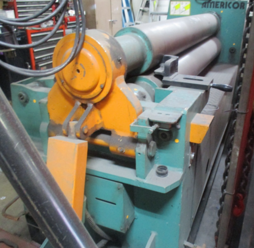 60" x 1/4" Americor / Lemas #LH-200/5, hydraulic plate roll, 7.87" diameter roll, 2007 - Image 2