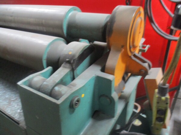 60" x 1/4" Americor / Lemas #LH-200/5, hydraulic plate roll, 7.87" diameter roll, 2007 - Image 4
