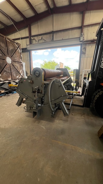 120" x 1/2" Bertsch #9, 4-roll hydraulic plate roll with NC control, overhead support, side support, 2015 - Image 2