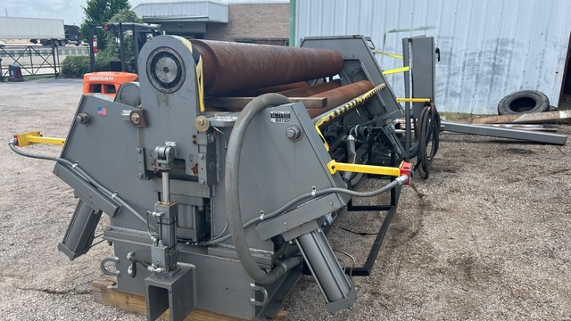 120" x 1/2" Bertsch #9, 4-roll hydraulic plate roll with NC control, overhead support, side support, 2015 - Image 4