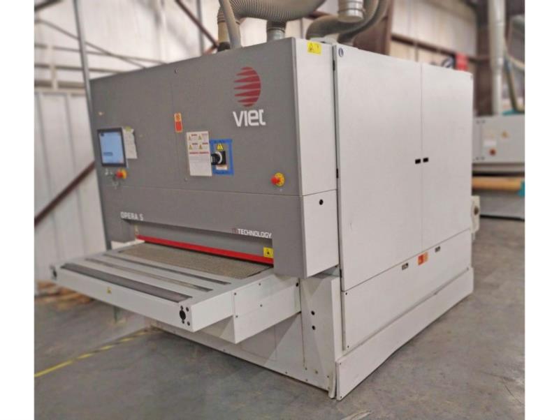 53" Biesse #Viet-Opera5-RRRF, 4-head wide belt sander, front & rear extension roller - Image 1