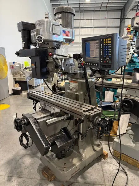 Bridgeport #Series-I, vertical mill, 9" x48" tbl., 2 HP, 31" X, 12" Y, 16" Z, 60-4200 RPM, R8, Acu-Rite - Image 4