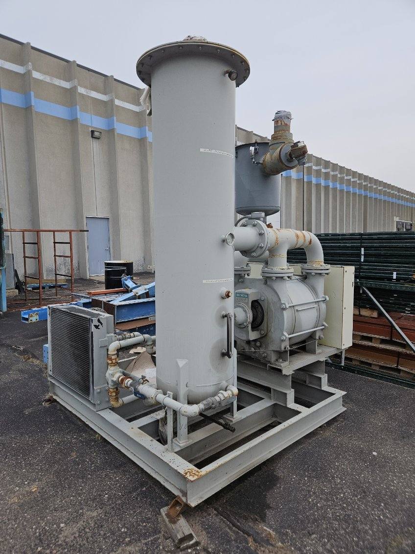 1400 CFM @ 28" Hg, Siemens #2BE1252-0BY2-Z, liquid ring vacuum pump, 75 HP, 2000 - Image 1