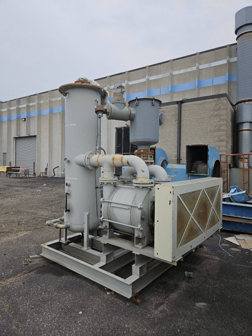 1400 CFM @ 28" Hg, Siemens #2BE1252-0BY2-Z, liquid ring vacuum pump, 75 HP, 2000 - Image 2