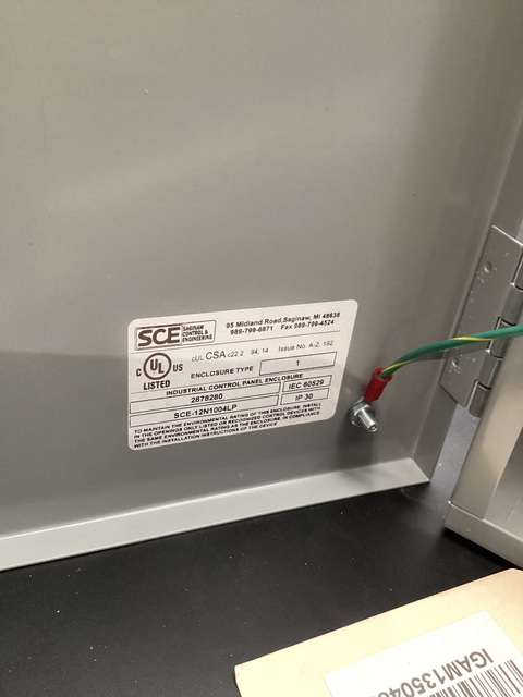 SAGINAW SCE-12N1004LP NEMA-1 Enclosure USED - Image 7