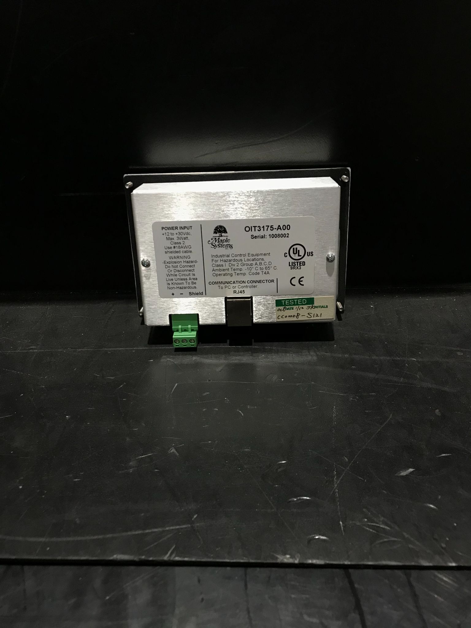 Maple Systems OIT3175-A00 LCD Operator Interface USED - Image 2