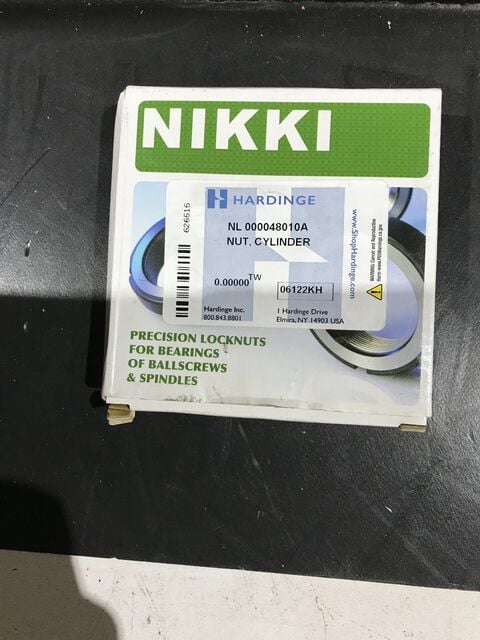 Nikki nl000048010a locknut for bearings/ballscrews/spindles new in box - Image 2
