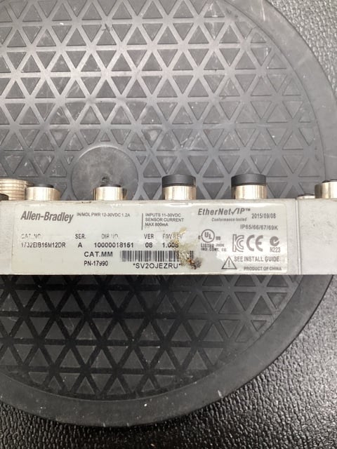 Allen-bradley 1732e-ib16m12dr armorblock 16pt input module 24vdc used - Image 6
