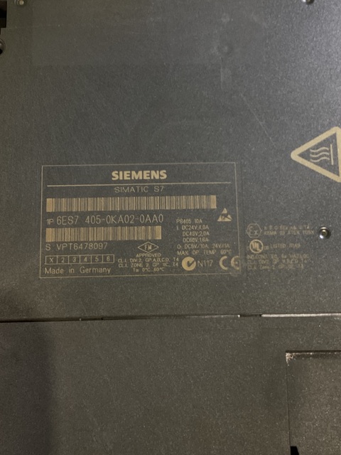 SIEMENS 6ES7 405-0KA02-0AA0 Simatic S7-400 Power Supply USED - Image 4