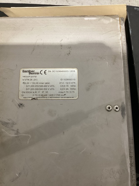 Gardner denver v-vtn 26 rotary vane vacuum pump used - Image 2