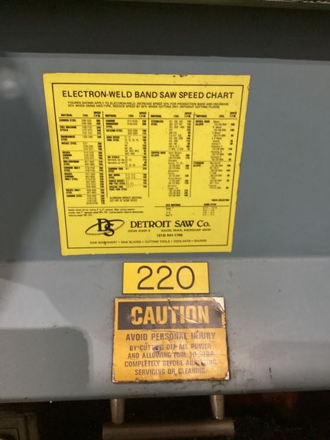 National Machine Tool #500, band saw - Image 7