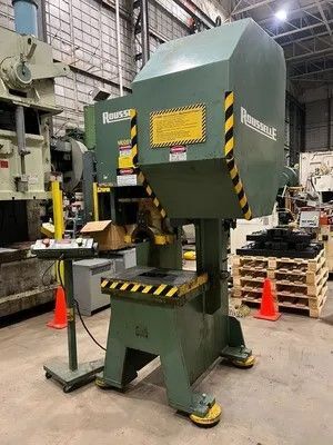 55 Ton, Rousselle #G1-55, gap frame press, 3" stroke, 13" Shut Height, air clutch - Image 2