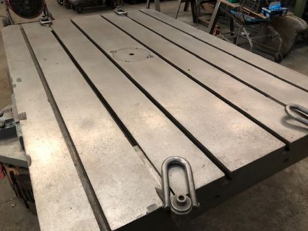 48" x 72" Lucas, rotary table, air lift, 6 T-slots, 12-1/2" Ht, 1970 - Image 3
