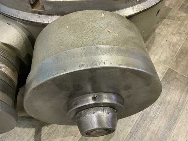 19-1/2" Hoffman #GRS/M-500, tilting rotary table, manual rotation & tilt - Image 4