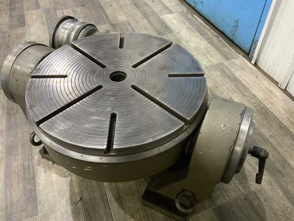 19-1/2" Hoffman #GRS/M-500, tilting rotary table, manual rotation & tilt - Image 6
