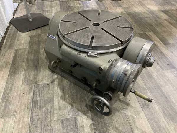 19-1/2" Hoffman #GRS/M-500, tilting rotary table, manual rotation & tilt - Image 8