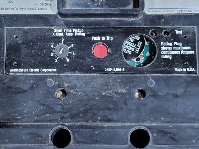 1200 Amps, Westinghouse, HNC31200F, Seltronic Circuit Breaker, 3 phase, 600 Volts - Image 5