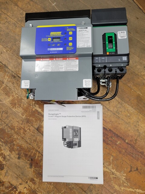 Square D #HL2IMA24C, surge protector device, 240 KA, 208Y/120 Volts, 220Y/127 Volts, HLA36060RP, unused - Image 2