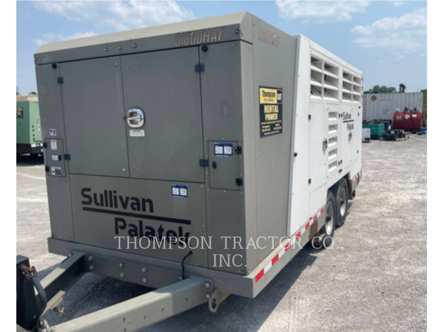 Sullivan D1600PHCA4WAF, Compressed Air, 3490 hours, S/N: 511020, 2019 - Image 4
