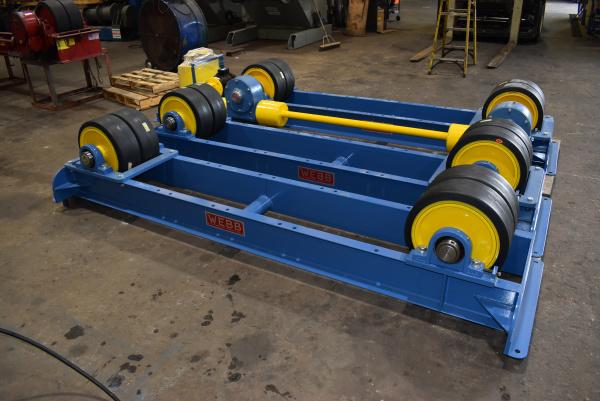 40 Ton, Webb #R1000, tank turning rolls, 80000 lb., PWR20 driver, IDL20 idler, 6"-20' diameter range, hand - Image 3