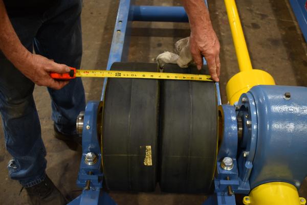 40 Ton, Webb #R1000, tank turning rolls, 80000 lb., PWR20 driver, IDL20 idler, 6"-20' diameter range, hand - Image 5