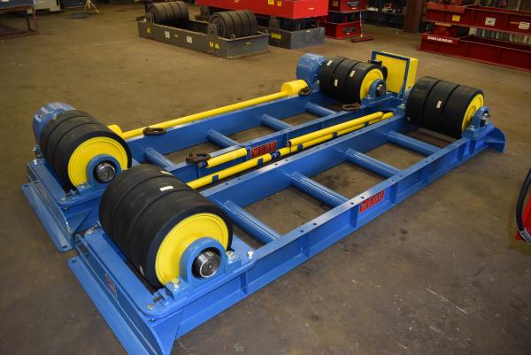 60 Ton, Webb #R1500-22, heavy duty tank turning rolls, 120000 lb., 1 driver / idler, 3 tires per axel, 30' - Image 3