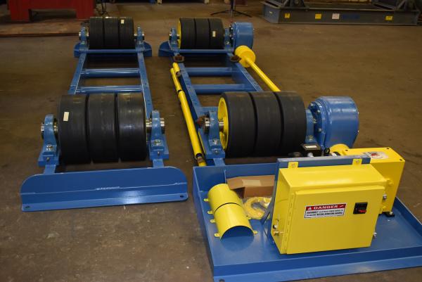 60 Ton, Webb #R1500-22, heavy duty tank turning rolls, 120000 lb., 1 driver / idler, 3 tires per axel, 30' - Image 4