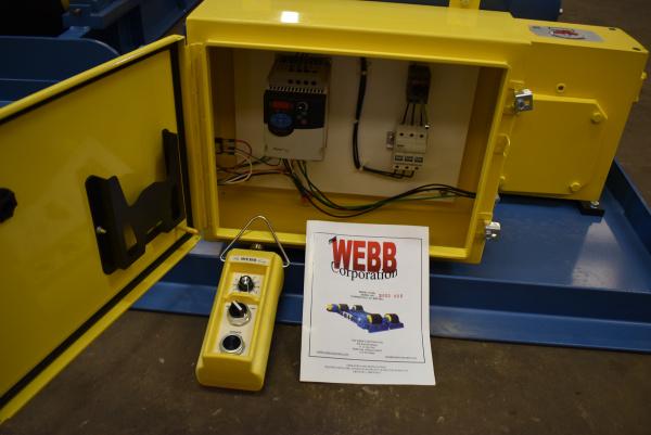 60 Ton, Webb #R1500-22, heavy duty tank turning rolls, 120000 lb., 1 driver / idler, 3 tires per axel, 30' - Image 5