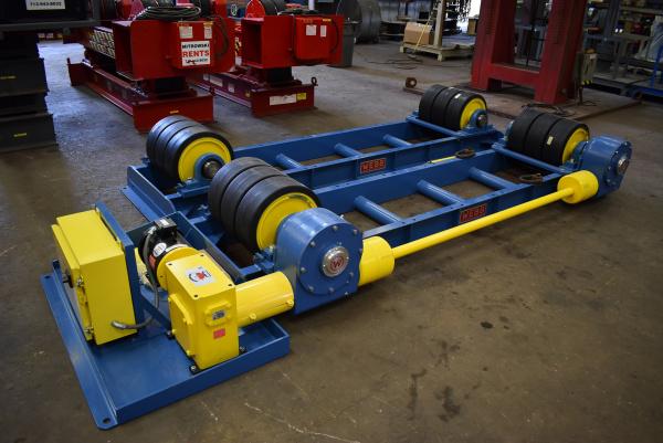 60 Ton, Webb #R1500-22, heavy duty tank turning rolls, 120000 lb., 1 driver / idler, 3 tires per axel, 30' - Image 6