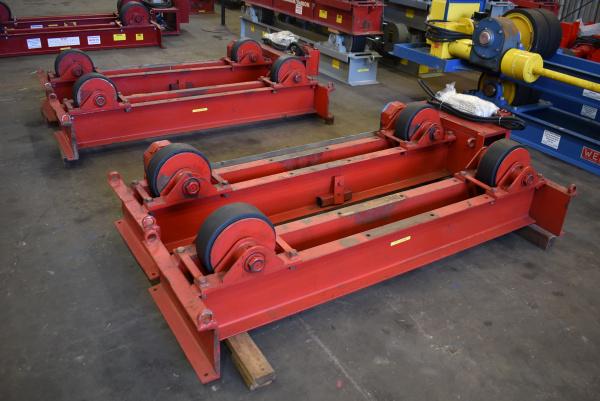 10 Ton, WeldWire #WWRD-10 / WWRI-10, tank turning rolls, 20000 lb., 12" rubber tires, 6"-13' diameter range - Image 1