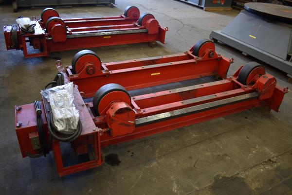 10 Ton, WeldWire #WWRD-10 / WWRI-10, tank turning rolls, 20000 lb., 12" rubber tires, 6"-13' diameter range - Image 3