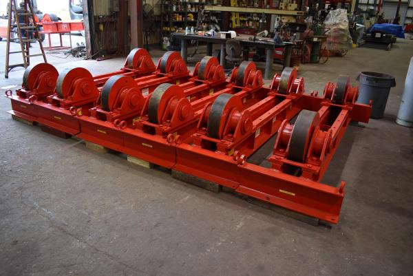 200 Ton, WeldWire #WWSI-200, turning rolls, 200000 lb., idler rolls only, 5" x 20" steel wheels - Image 3