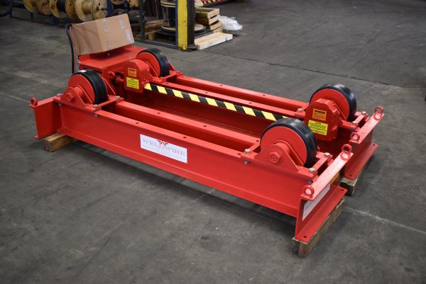 10 Ton, WeldWire #WWRD-10 / WWRI-10, tank turning rolls, 1 driver / idler, 12" rubber tires, 6"-13' diameter - Image 1