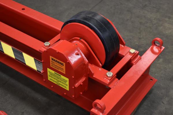 10 Ton, WeldWire #WWRD-10 / WWRI-10, tank turning rolls, 1 driver / idler, 12" rubber tires, 6"-13' diameter - Image 4
